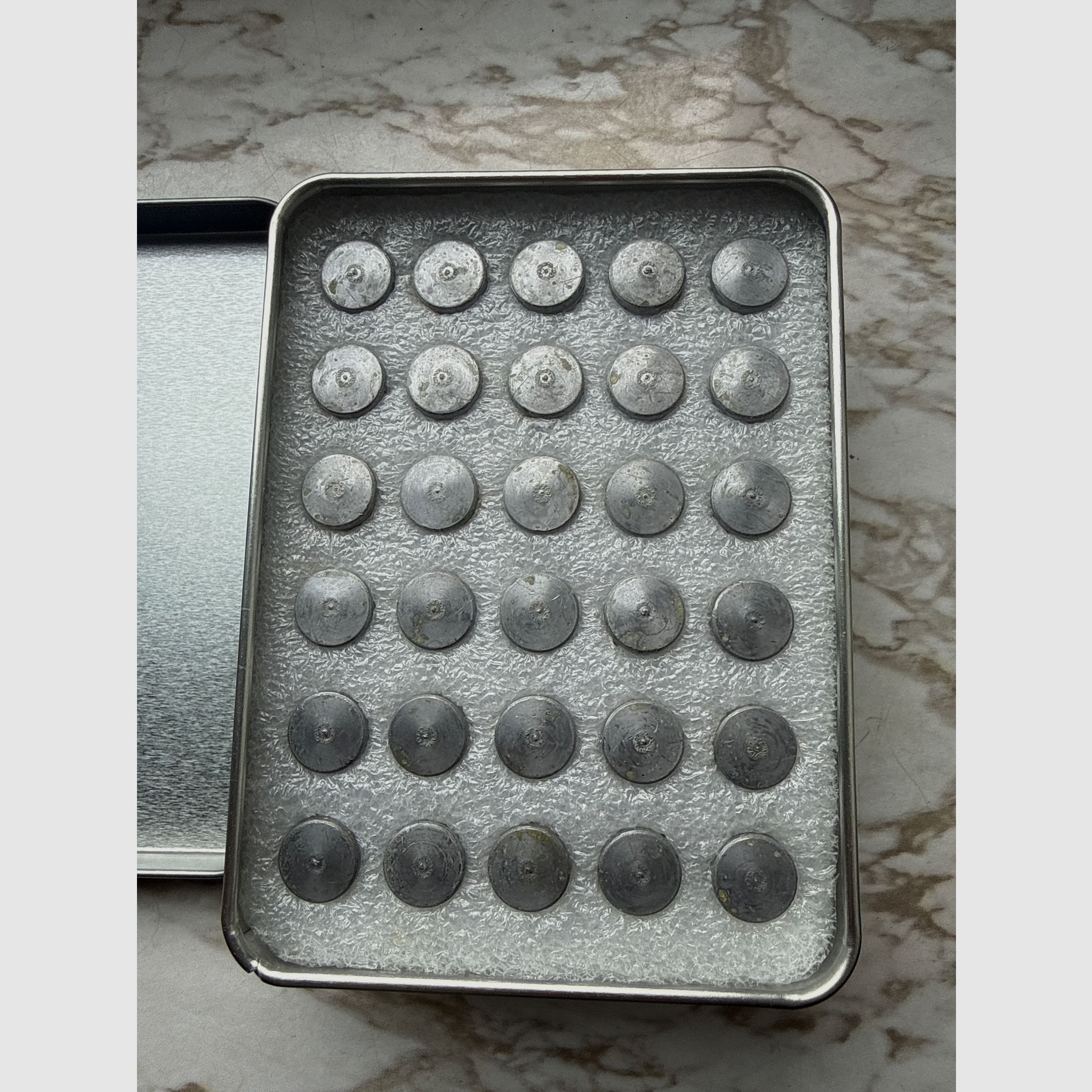 AEA Exact Slugs .50 (.495) CAL / 12,58 mm – 225 gr Hollow Point – 5 Dosen (4x OVP, 1x vollständig)