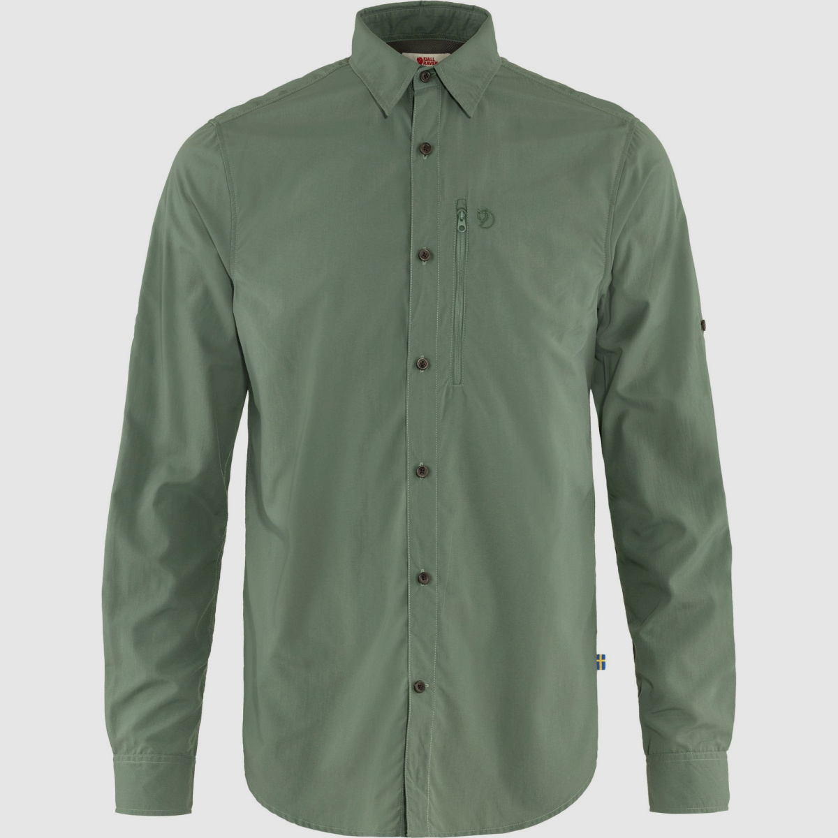 FJÄLLRÄVEN Abisko Hike Shirt LS M Patina Green