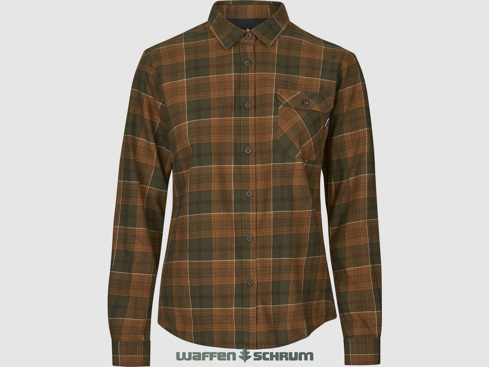 Seeland Blouse Highseat Skye Grizzly Brown/Terracotta Check