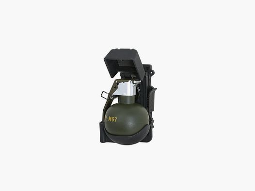 Schnellziehpouch für und mit Dummy-Granate "M67 Frag", schwarz