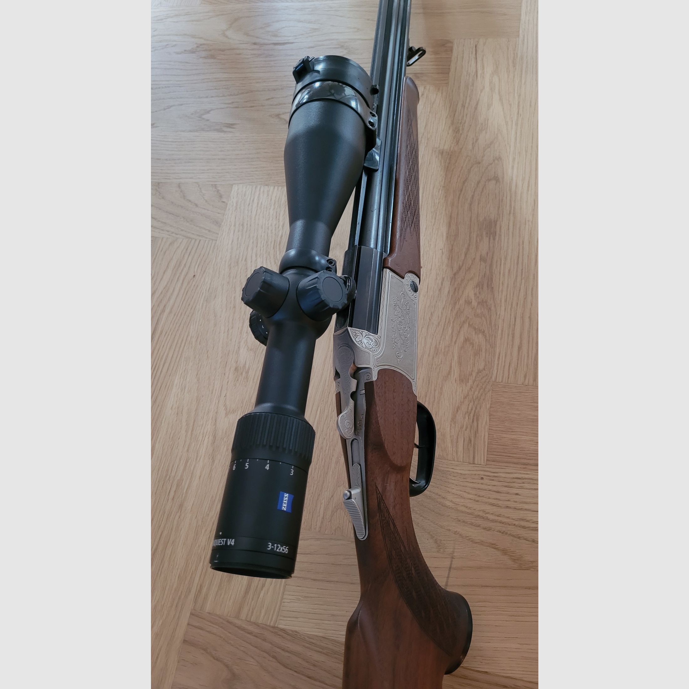 Blaser BD 880 Bockdrilling mit Zeiss Conquest V4 3-12x56