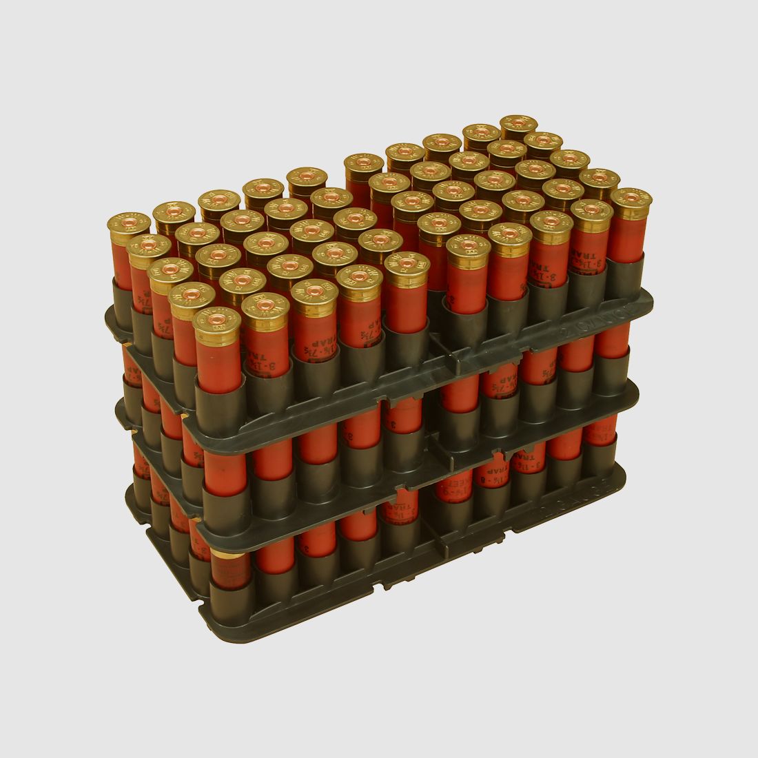 MTM stacking base for 50 shotgun cartridges ST-16-40 black .16