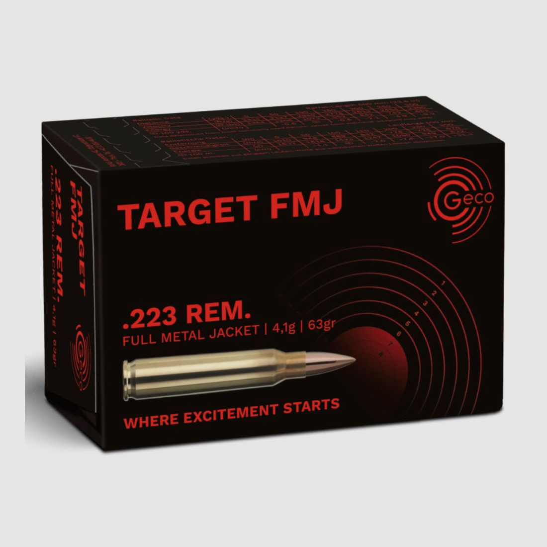 Geco .223 Rem 63gr Target
