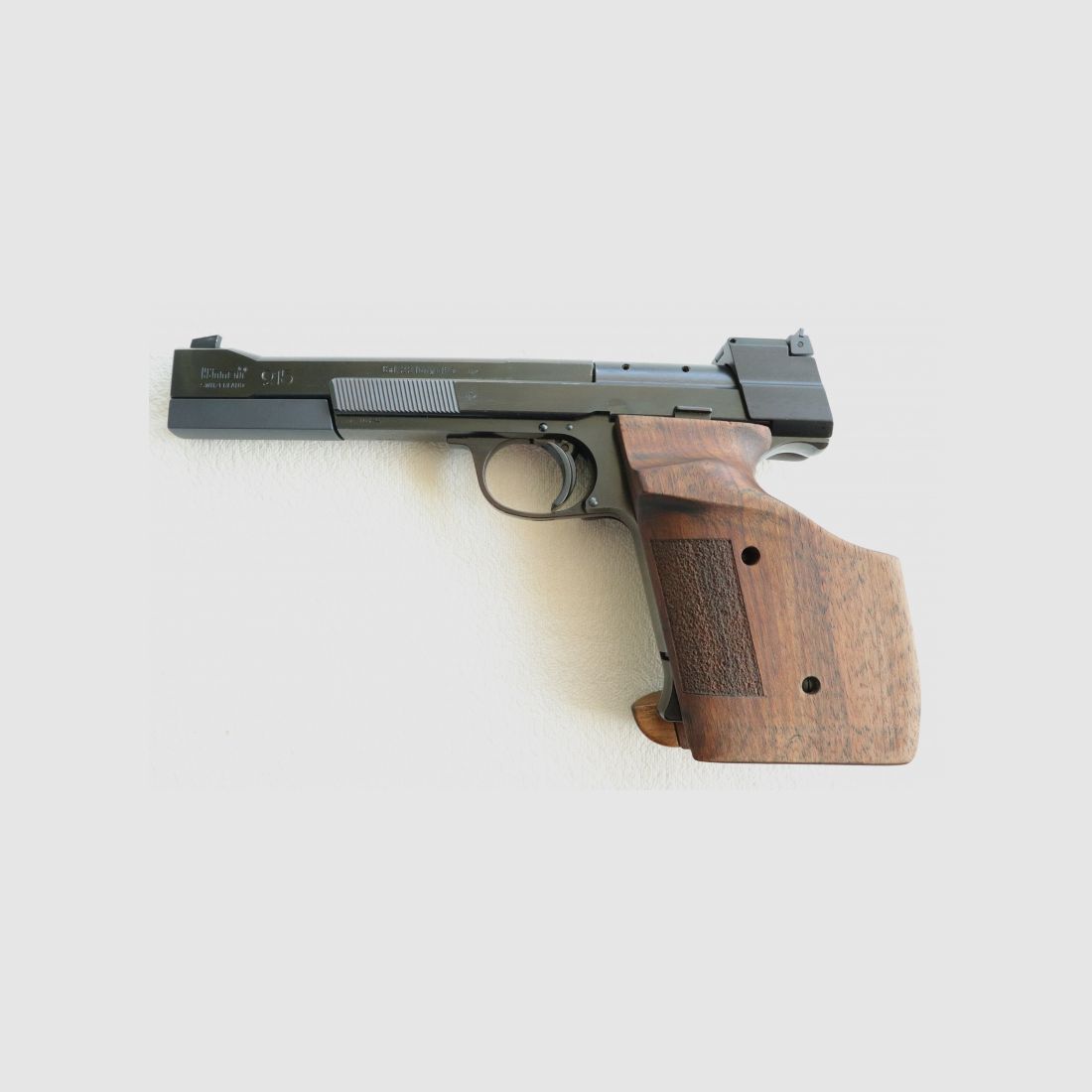 KK Matchpistole Hämmerli Modell 215 Kal. .22 lr im wunderschönen Zustand von 1981