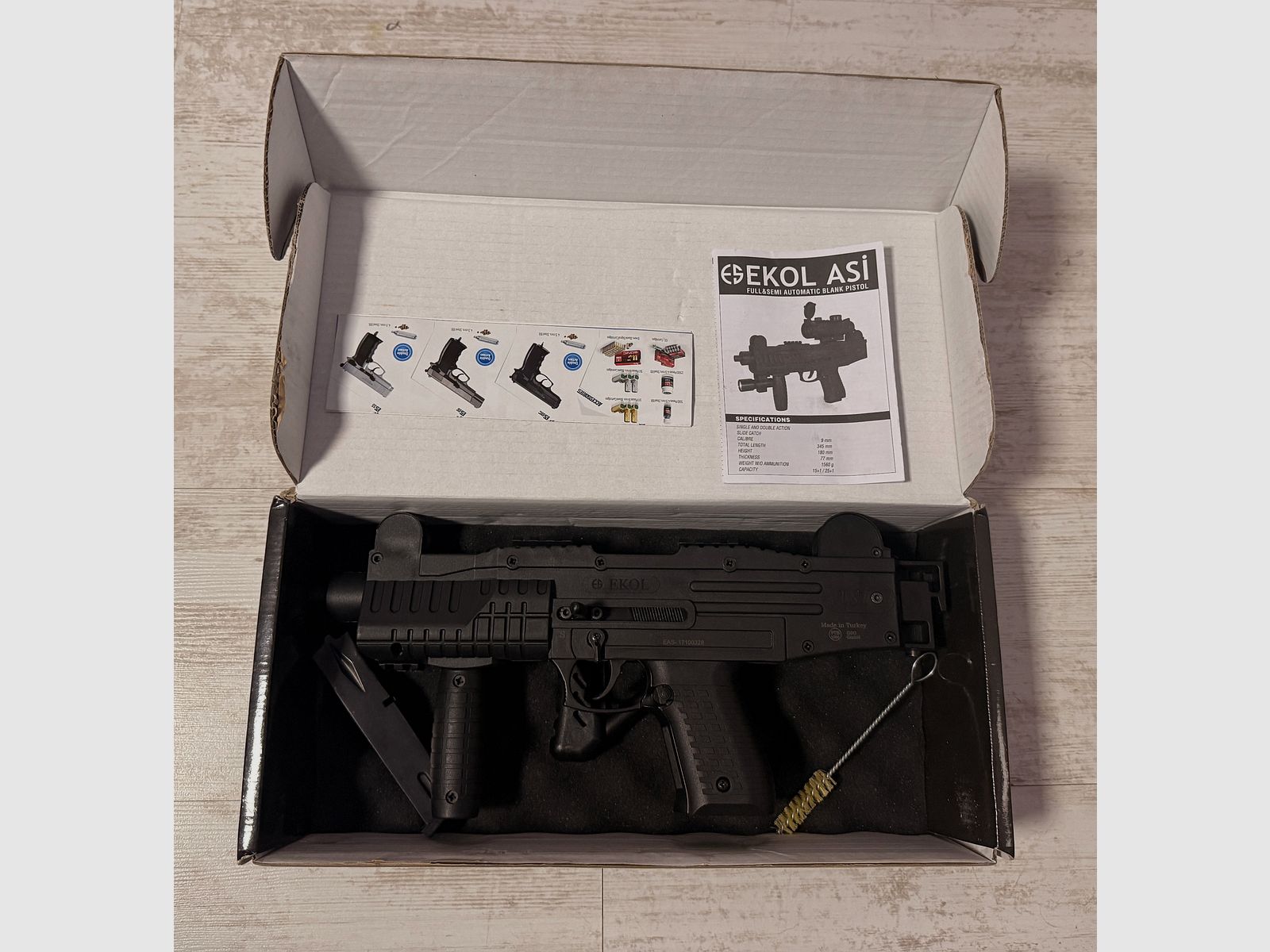 Verkaufsanzeige – Ekol ASI Schreckschusspistole (PTB 1000, deutsche Version)
