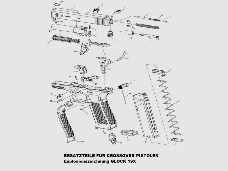 GLOCK Tuning/Ersatzteil f. Pistole Druckbolzen #11 Gen3/4/5/X f. 17/19/22/26/45 u.a.