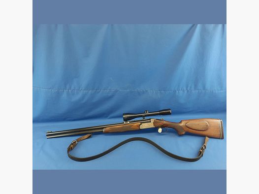 Bockbüchsflinte Antonio Zoli / Waffen Schmidt Graz Kal.16/70 und 6,5x57R mit Optik