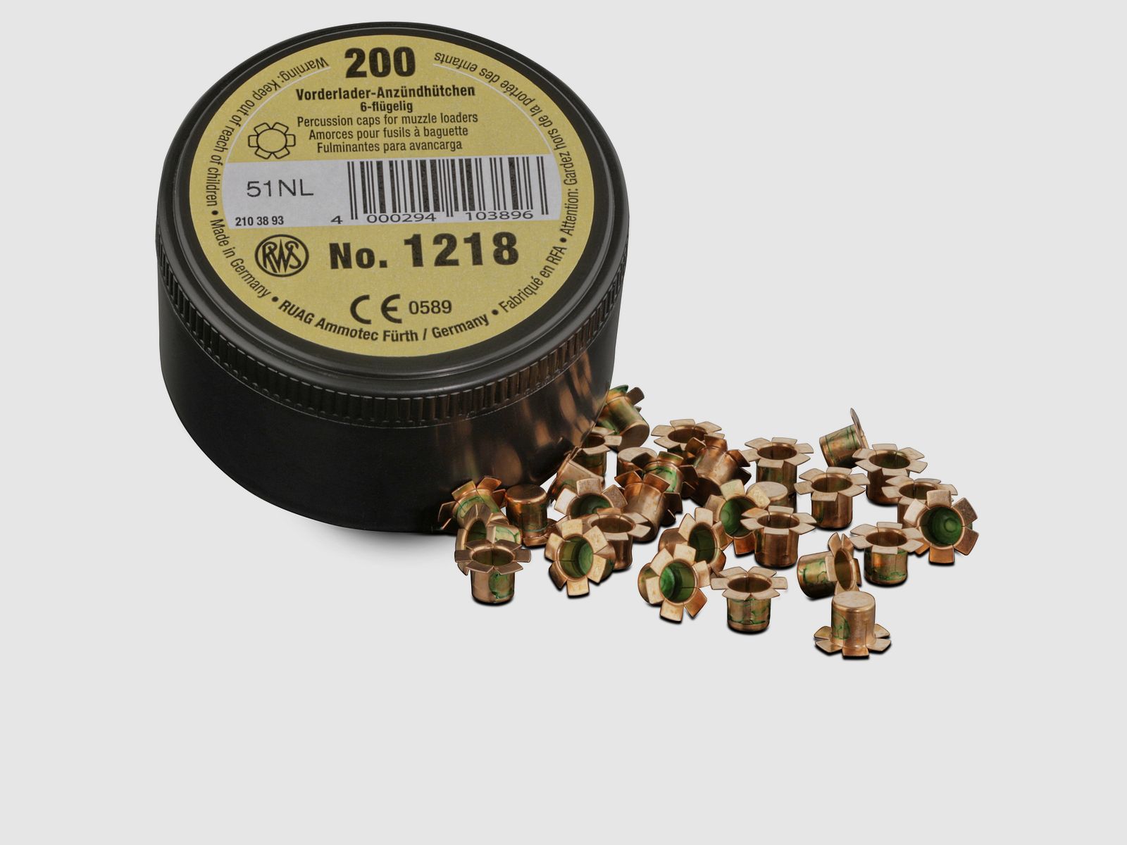 RWS Vorderladerzündhütchen 1218 - Schlaghammer, Kaliber