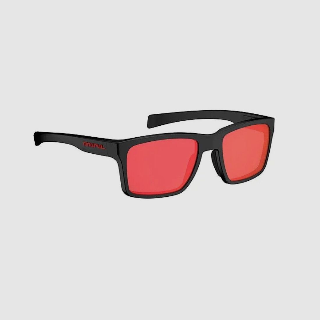 Lunettes Rider Noir – Polarisés gris rouge miroir, image 1 sur 2