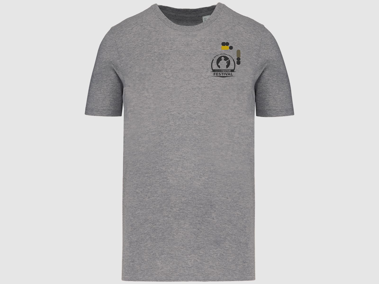 Geartester Festival Bio T-Shirt, piccolo logo