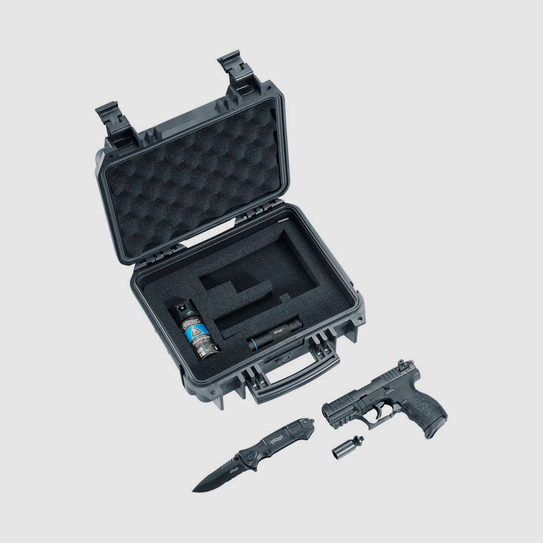 P22Q R2D Schreckschuss Pistole Selbstschutz KIT von Walther