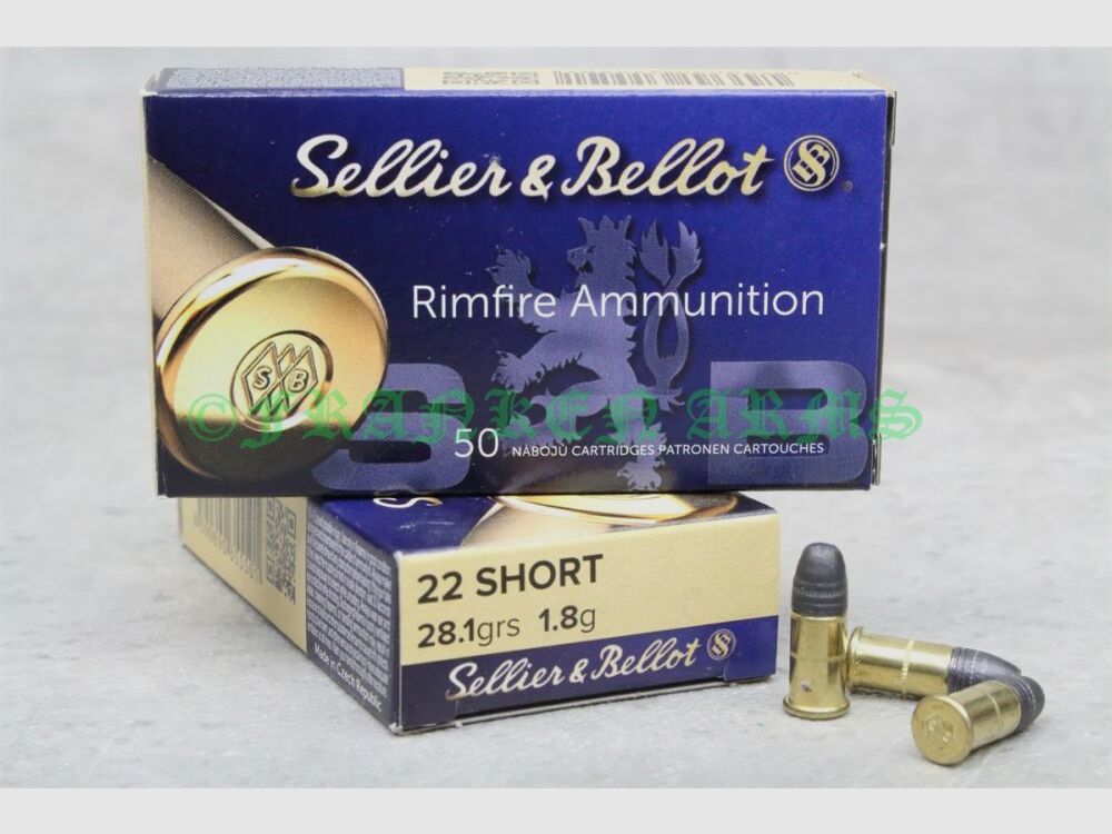 Sellier&Bellot .22 short Target 28gr. 1.8g 50 pieces quantity discounts