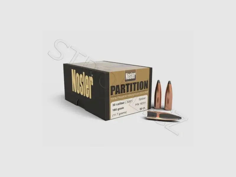 Geschosse Nosler Partition .30 cal, dia .308, 180grs