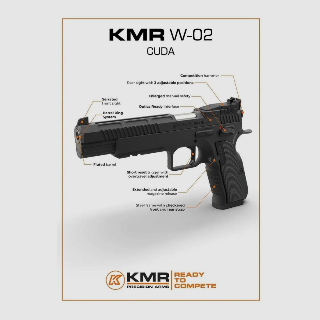 KMR Precision Arms Mod. W-02 CUDA OR -6'