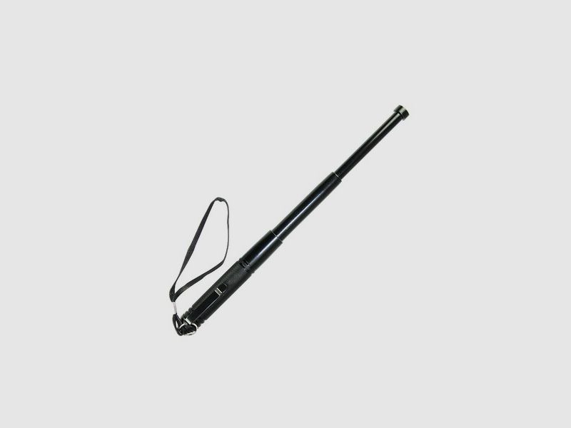 Mini Teleskop Schlagstock 14/32cm - Schwarz - auch als Kubotan verwendbar