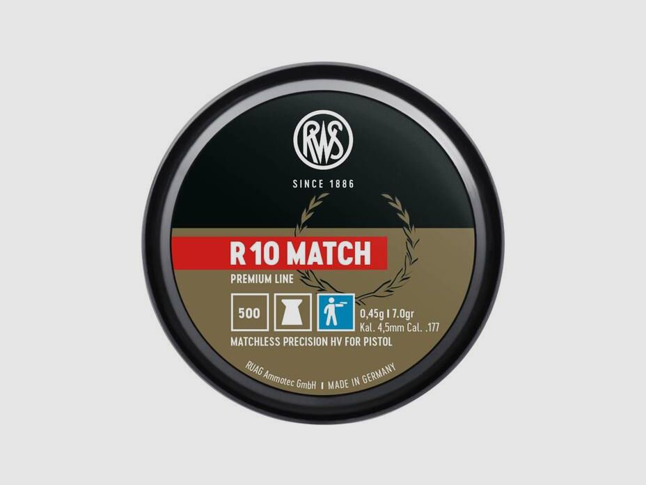 RWS Premium Line 4,50mm Diabolo 0,45g R10 Match HV