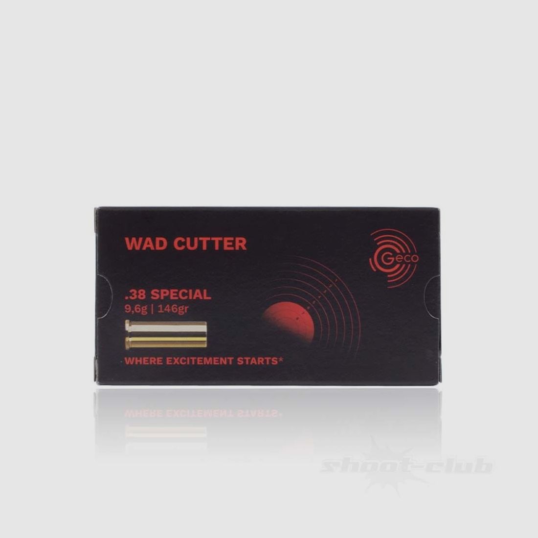 Geco	 GECO Wad Cutter .38 Special 9,60 g/148gr