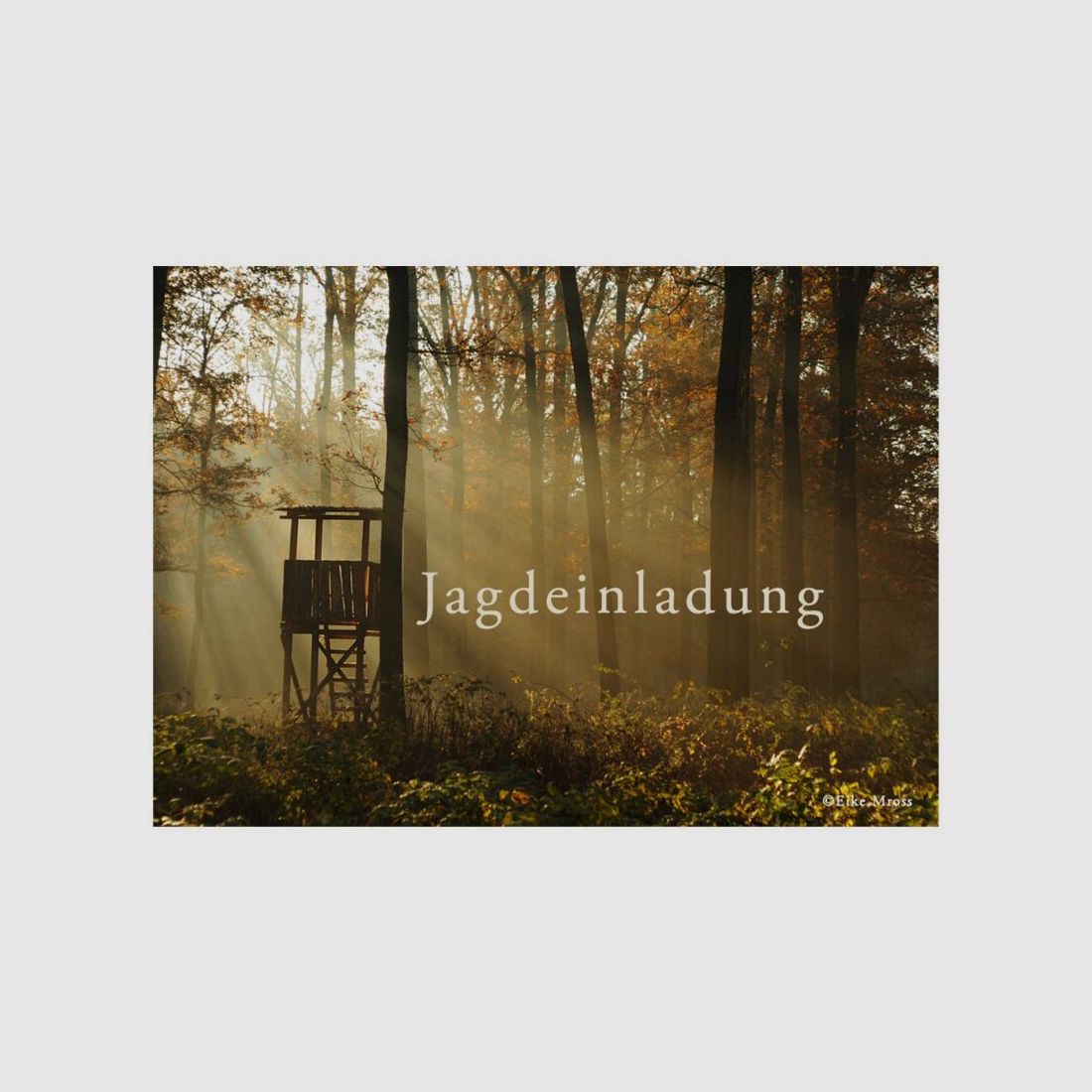 Jagdeinladung Hochsitz 10 Stk