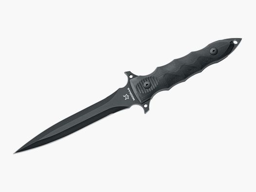 Modras Black Dagger with high-quality leather sheath