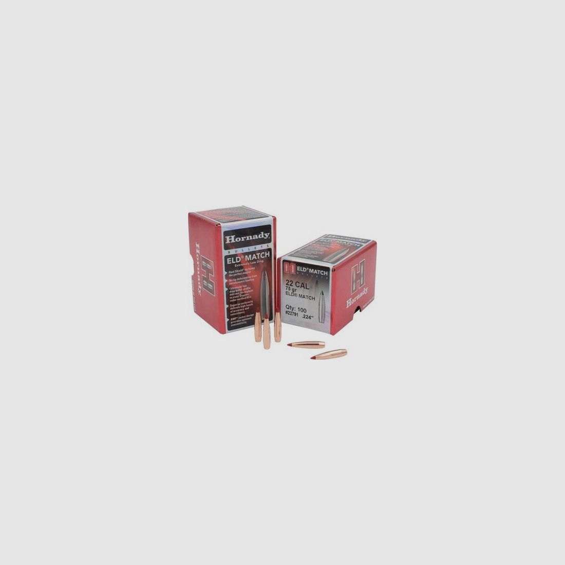 HORNADY Geschosse Kal.22 75gr ELD MATCH
