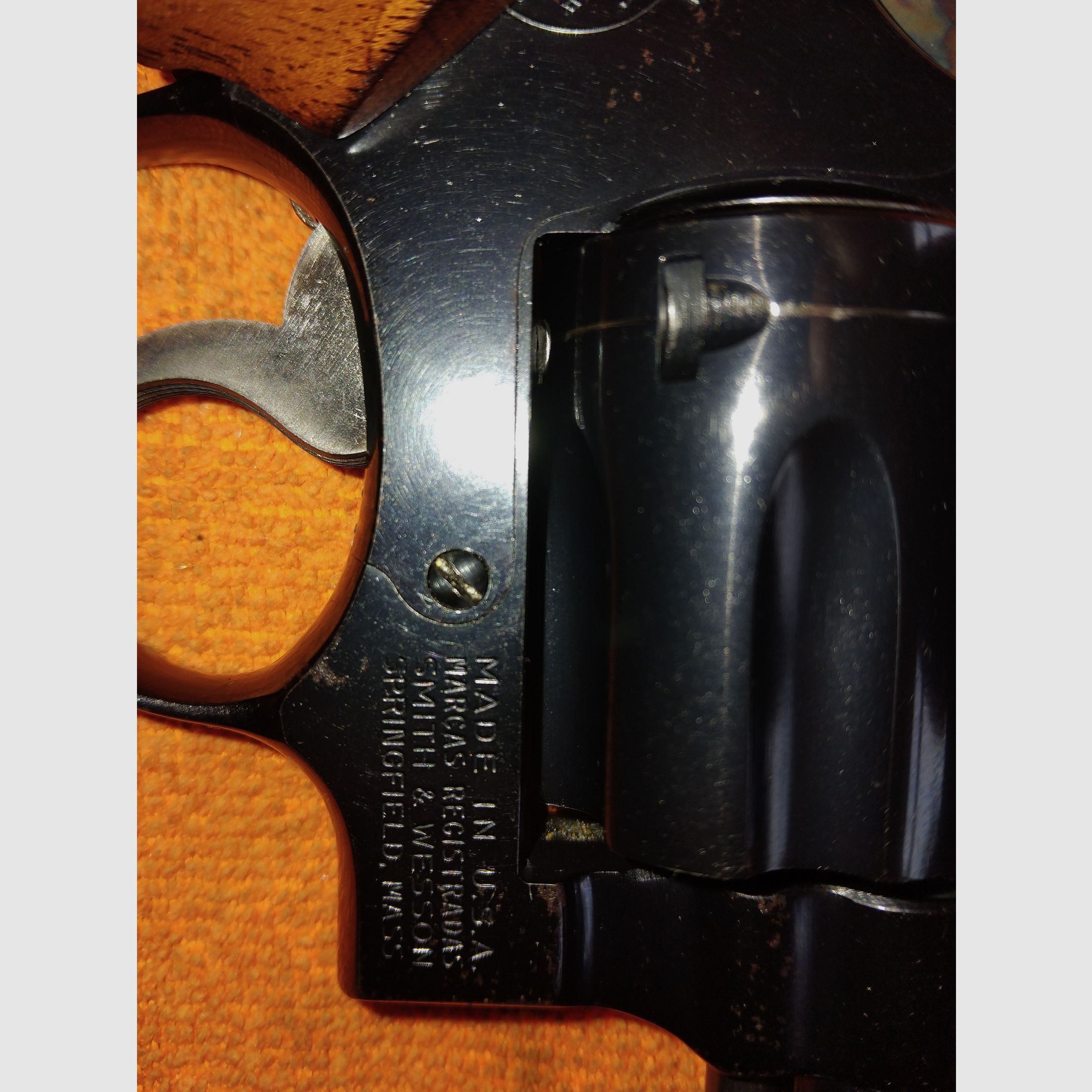 Revolver Smith & Wessen Modell 17 6" mit Sportgriffstück