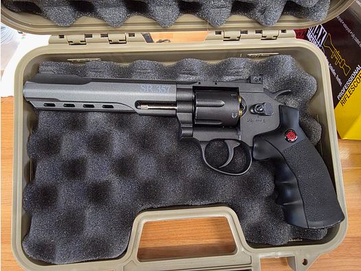 CO2 Revolver Crosman SR357 bicolor caliber 4.5 mm BB