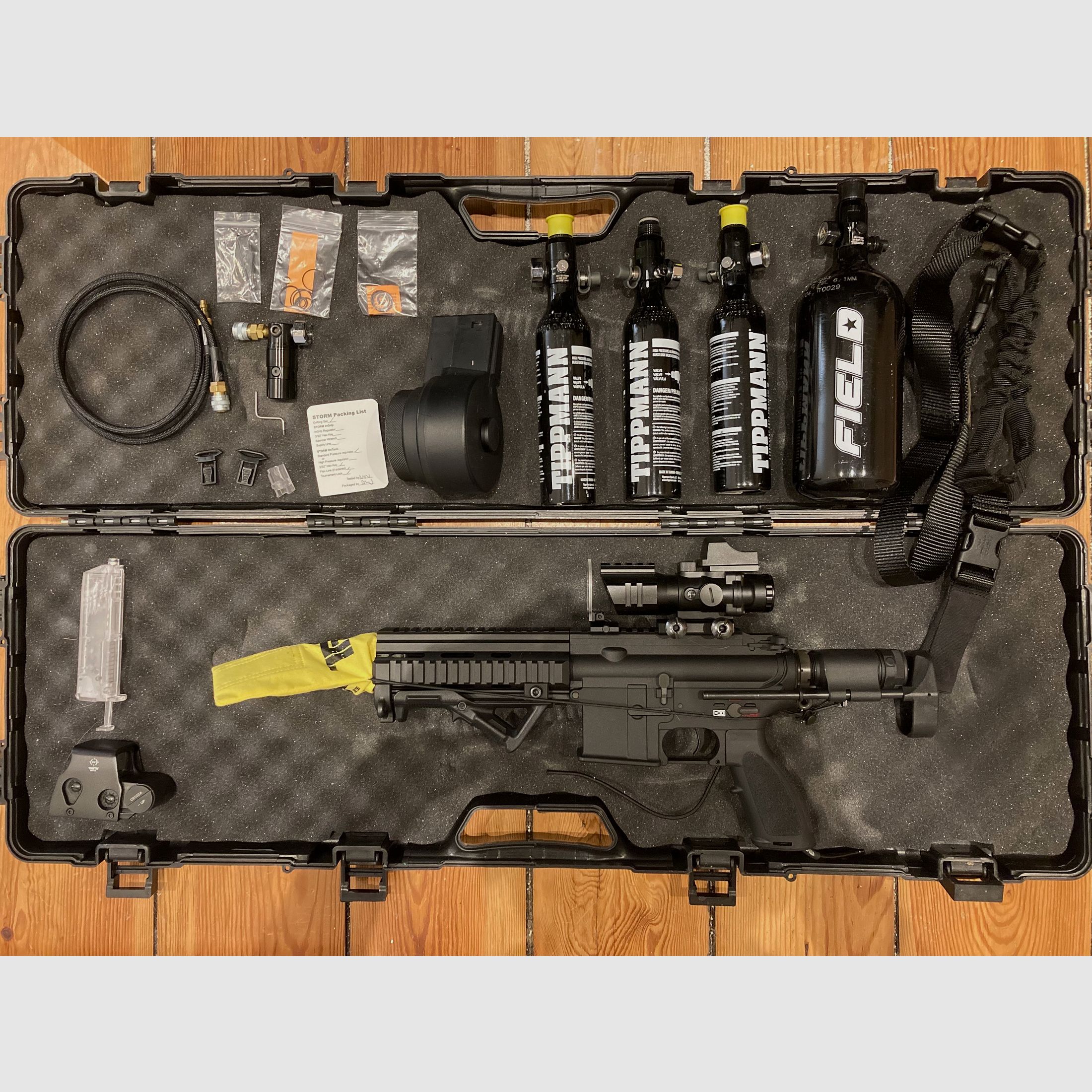 Airsoft rifle in HK416C-/HK416 style – extensive setup