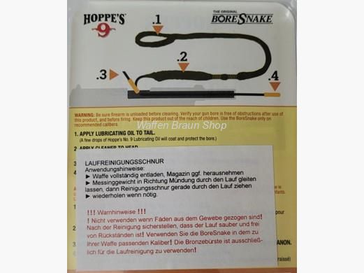 Hoppe s Bore Snake/ Limpieza Rápida 7,62mm / .30 / .308 para armas largas