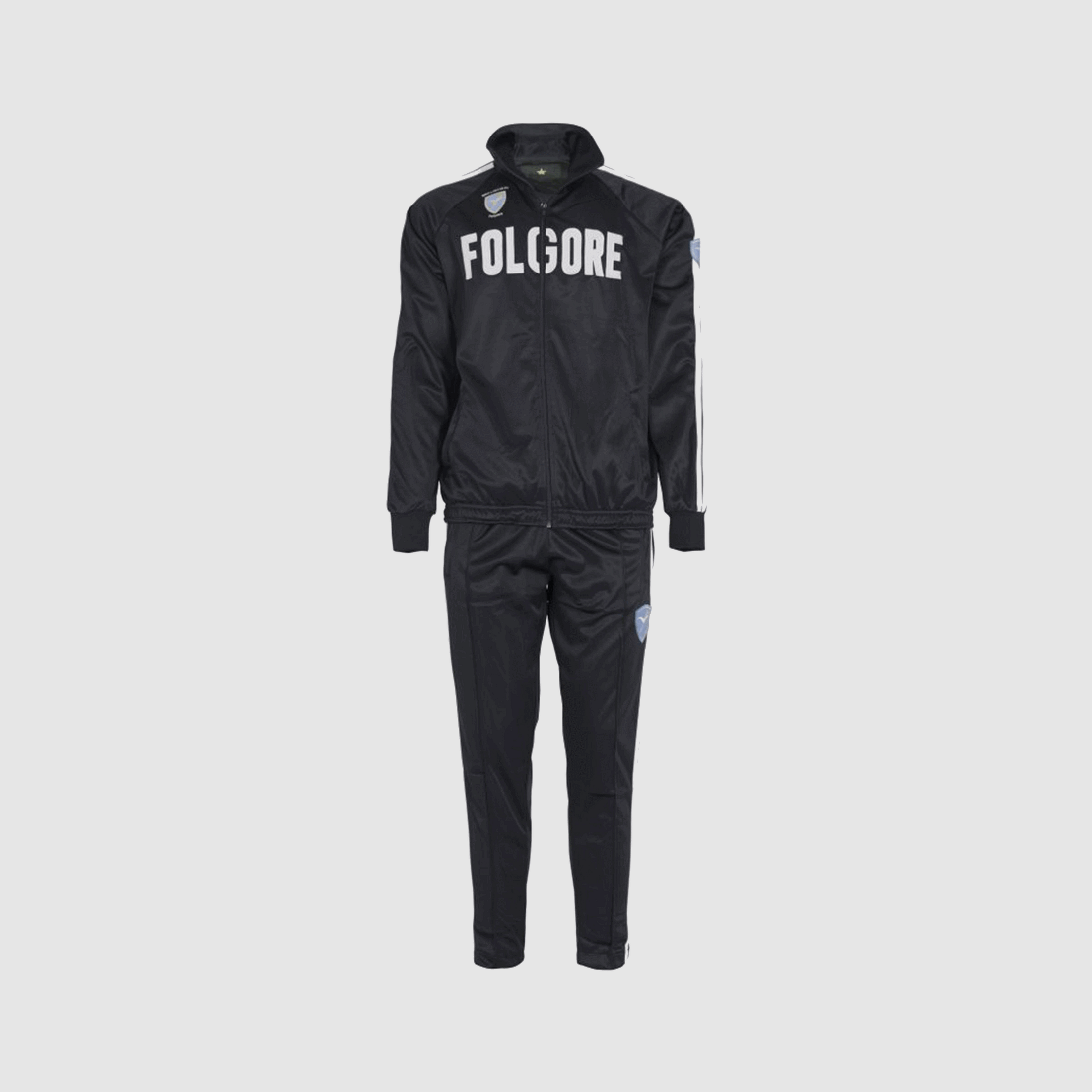 OFFIZIELLE FOLGORE KINDERSPORTANZUG (Schwarz)