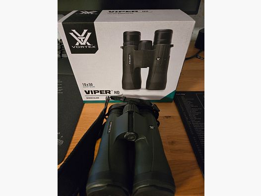 Fernglas Vortex Viper HD 10x50 neuwertig ovp alles Zubehör lebenslange Garantie