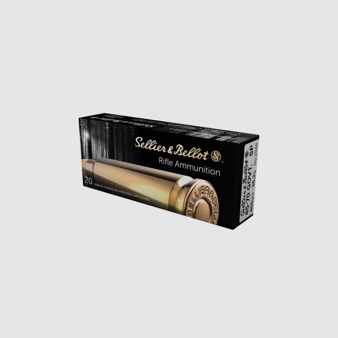 SELLIER & BELLOT 45-70 GOVT. - . 405 GRS. - SP - 20 PATRONEN