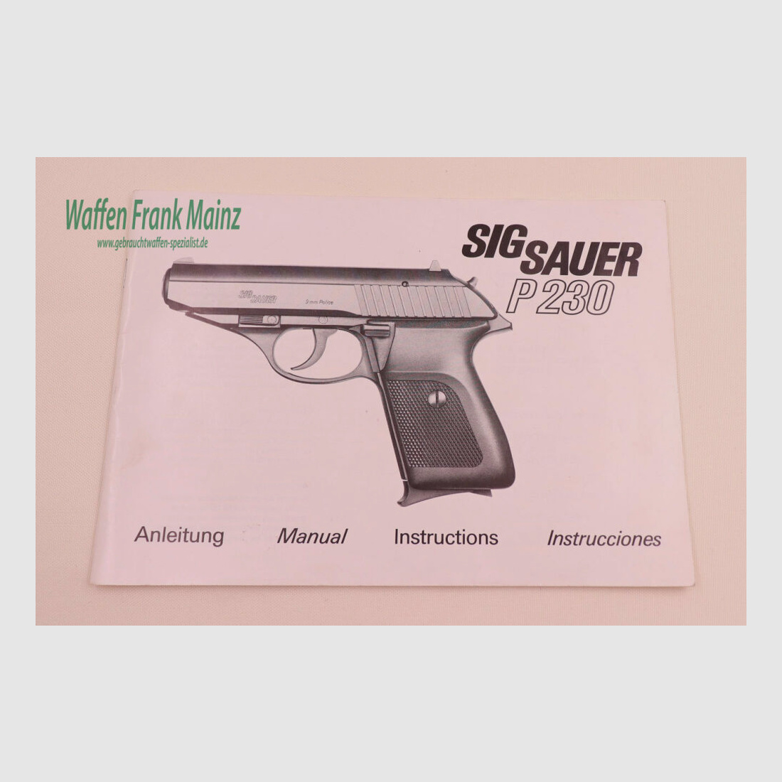 Instructions d'utilisation SIG Sauer Mod. P230