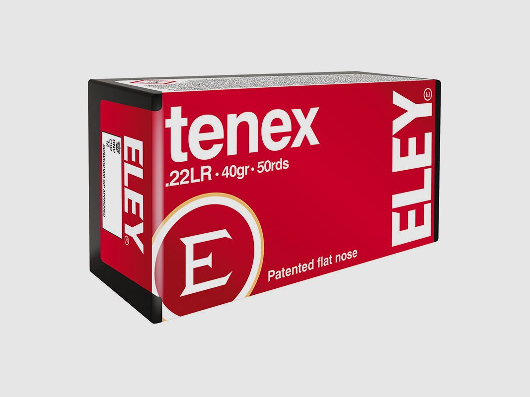 Eley Tenex .22 LR 40GR LFN 50 Patronen