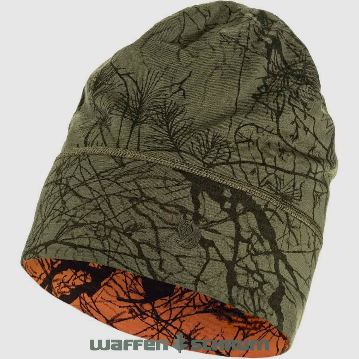 Fjällräven Beanie Lappland Green Camo - Orange Multi