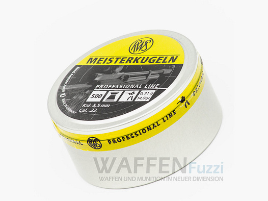 RWS Professional Line Mistrzowskie kulki Diabolo z płaskim czubkiem kaliber 5,5mm 0,91g