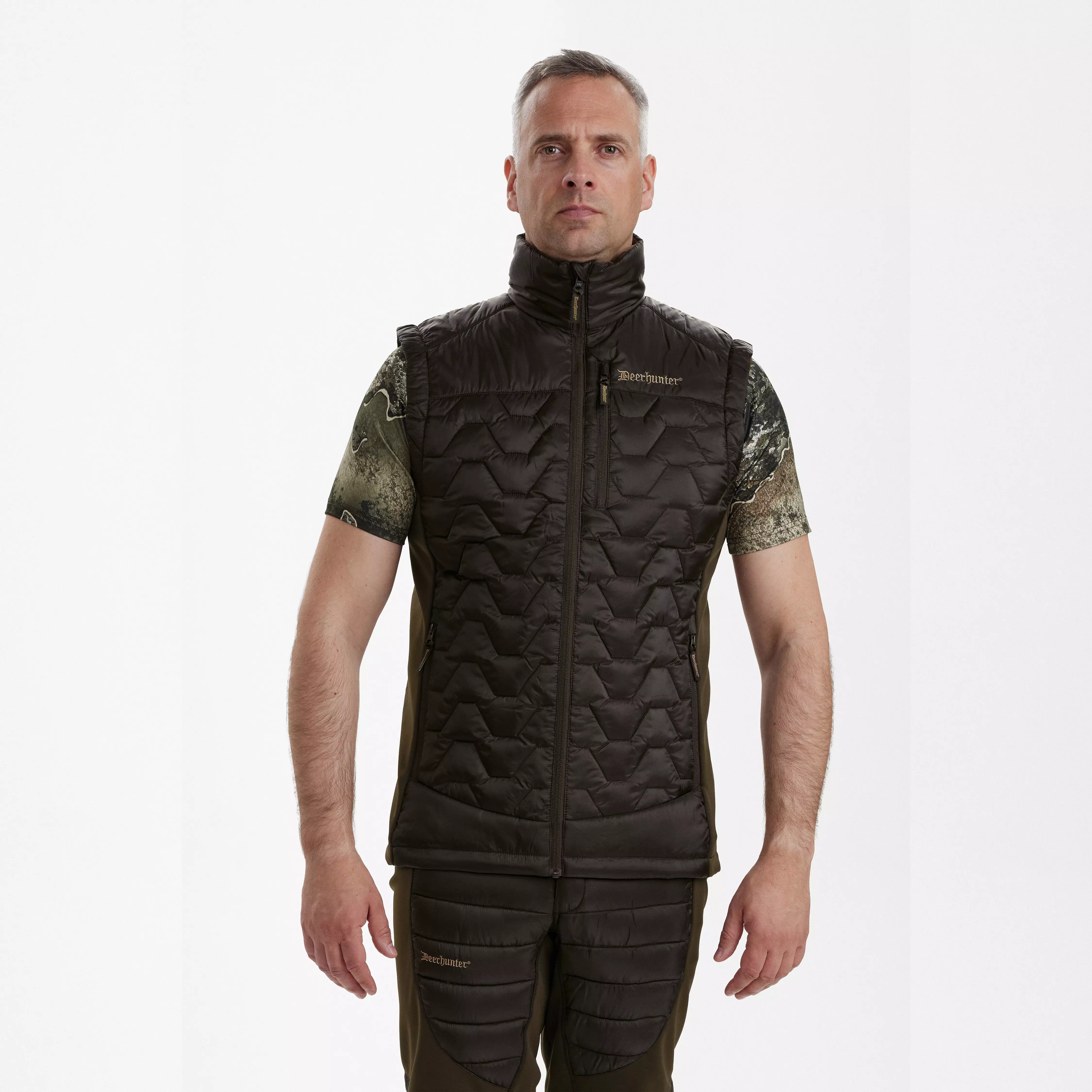 Excape gilet trapuntato - Art Green