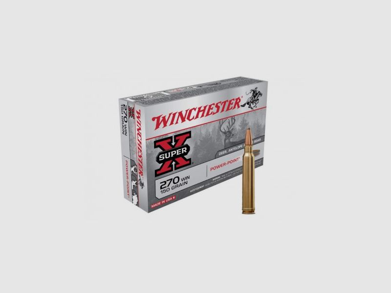 Winchester 270 win Super X Power Point 150 Gr, imagen 1 de 2