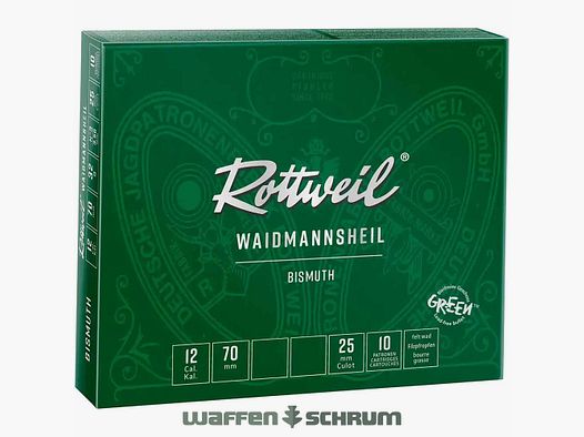 Rottweil 12/70 Waidmannsheil Bismuth  3,0mm - 32g
