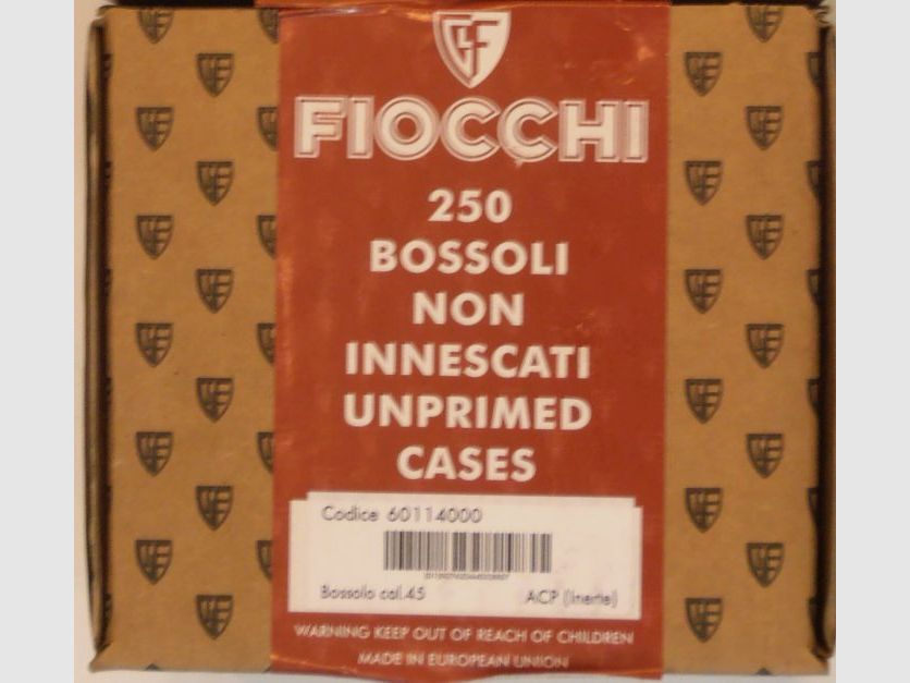 FIOCCHI BOSSOLI 45ACP
