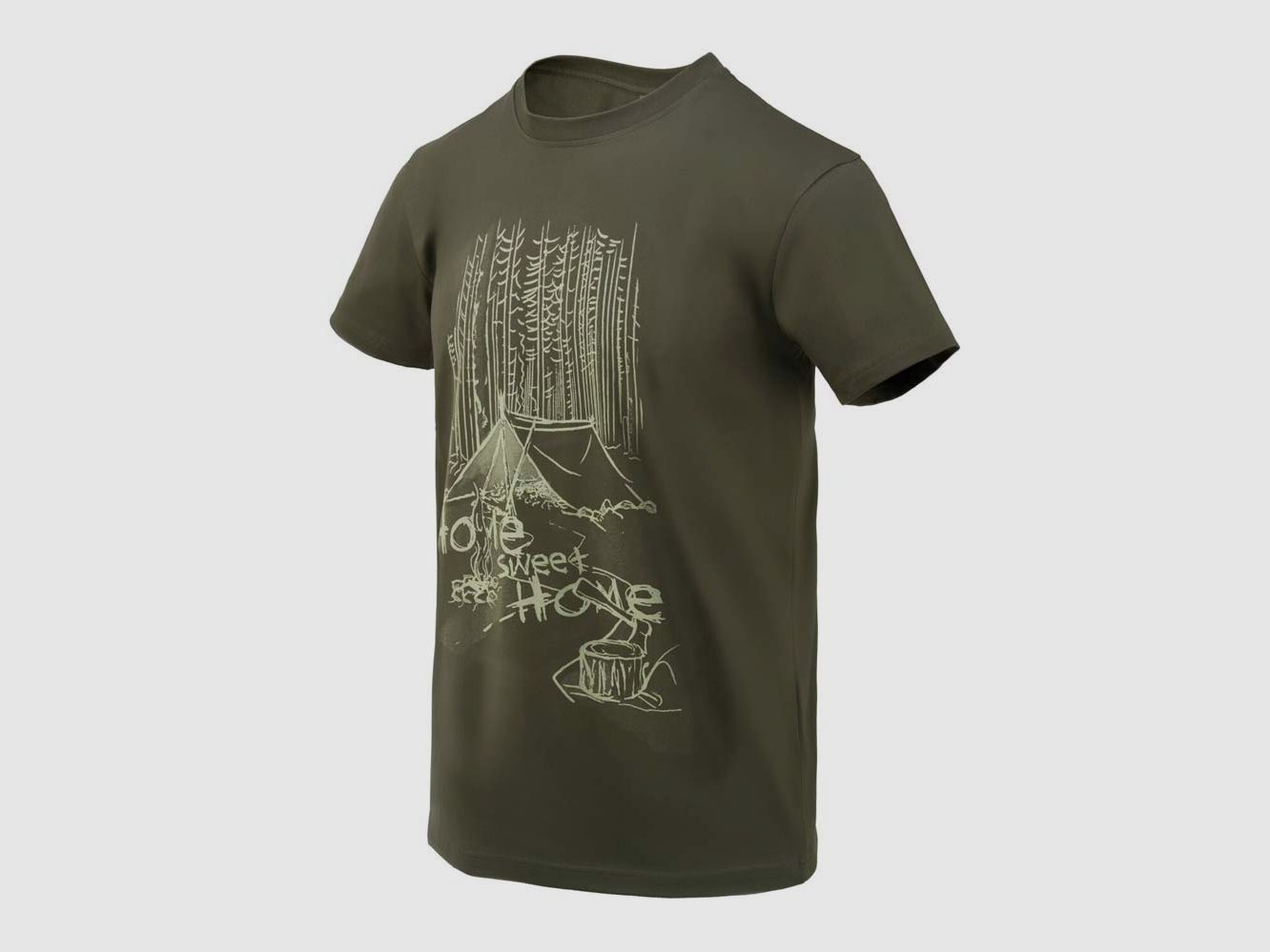 HELIKON-TEX T-SHIRT 'HOME SWEET HOME' TAIGA GREEN