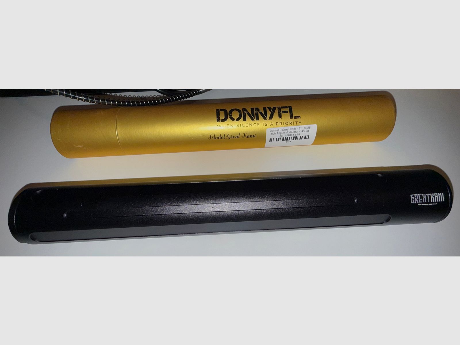 Silenciador DonnyFL Great Kami M18x1, .45 hasta .58