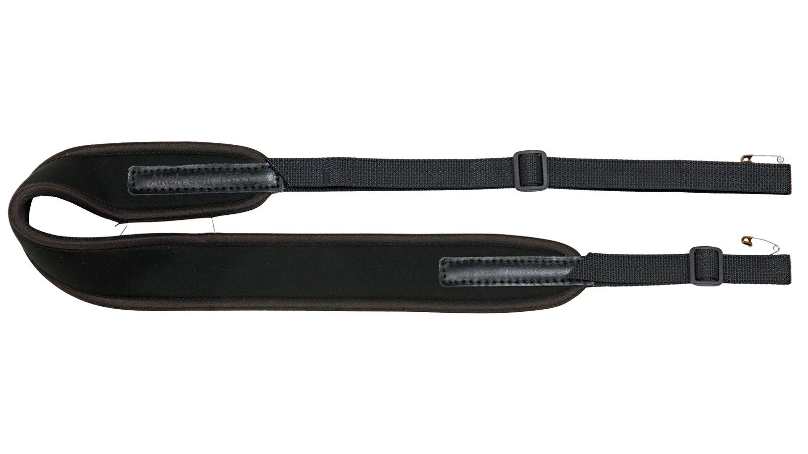 AKAH Sangle de Fusil Rembourrée en Néoprène avec Support en Caoutchouc – Noir, 90–120 cm