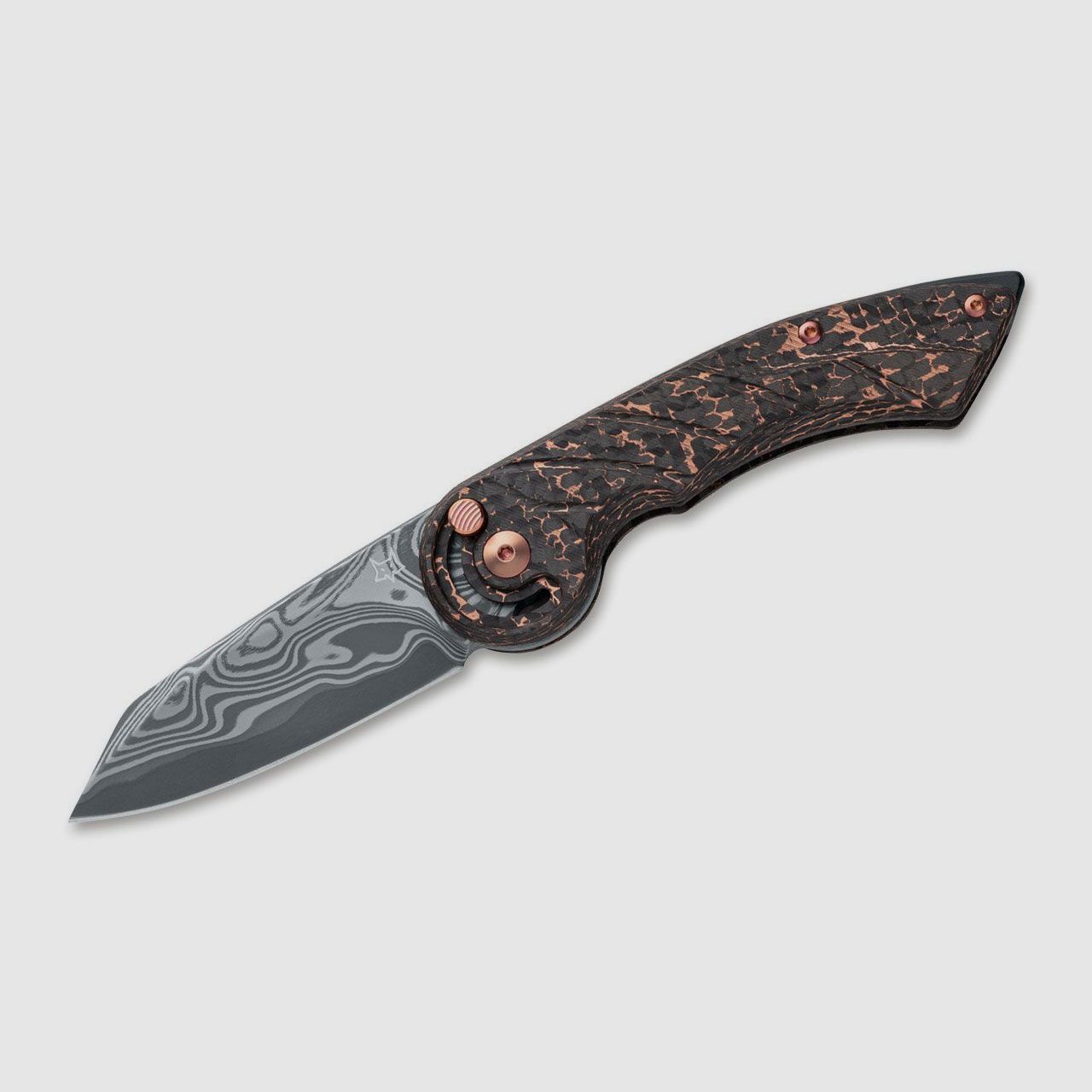 Taschenmesser Radius Damascus Space Coral CF LTD