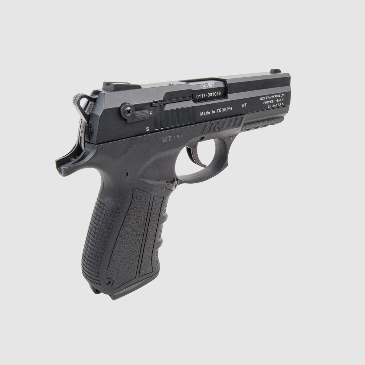Zoraki 2918 Cal.9mm P.A.K. - Black for 18 shots