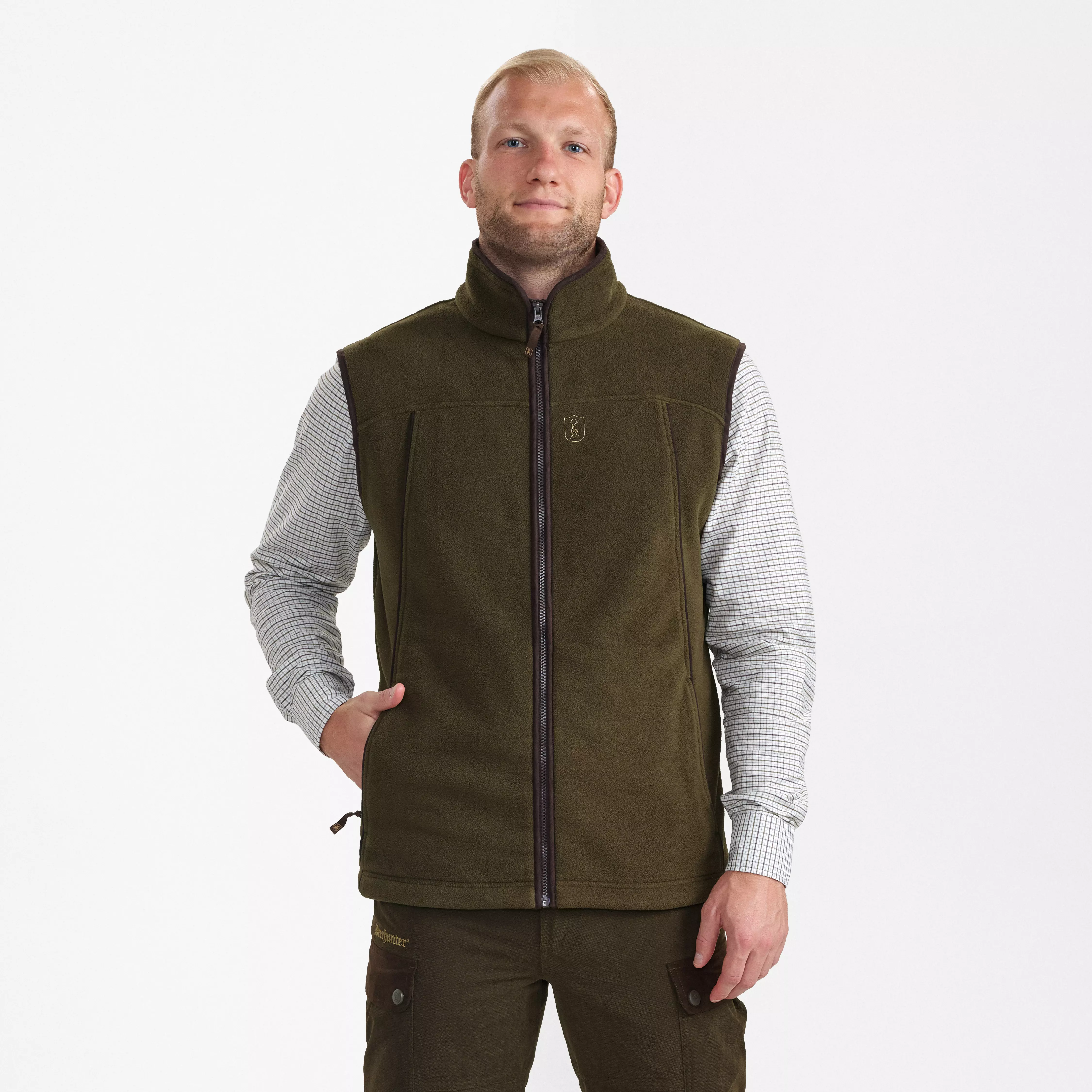 Eagle fleece vest - Tarmac Green