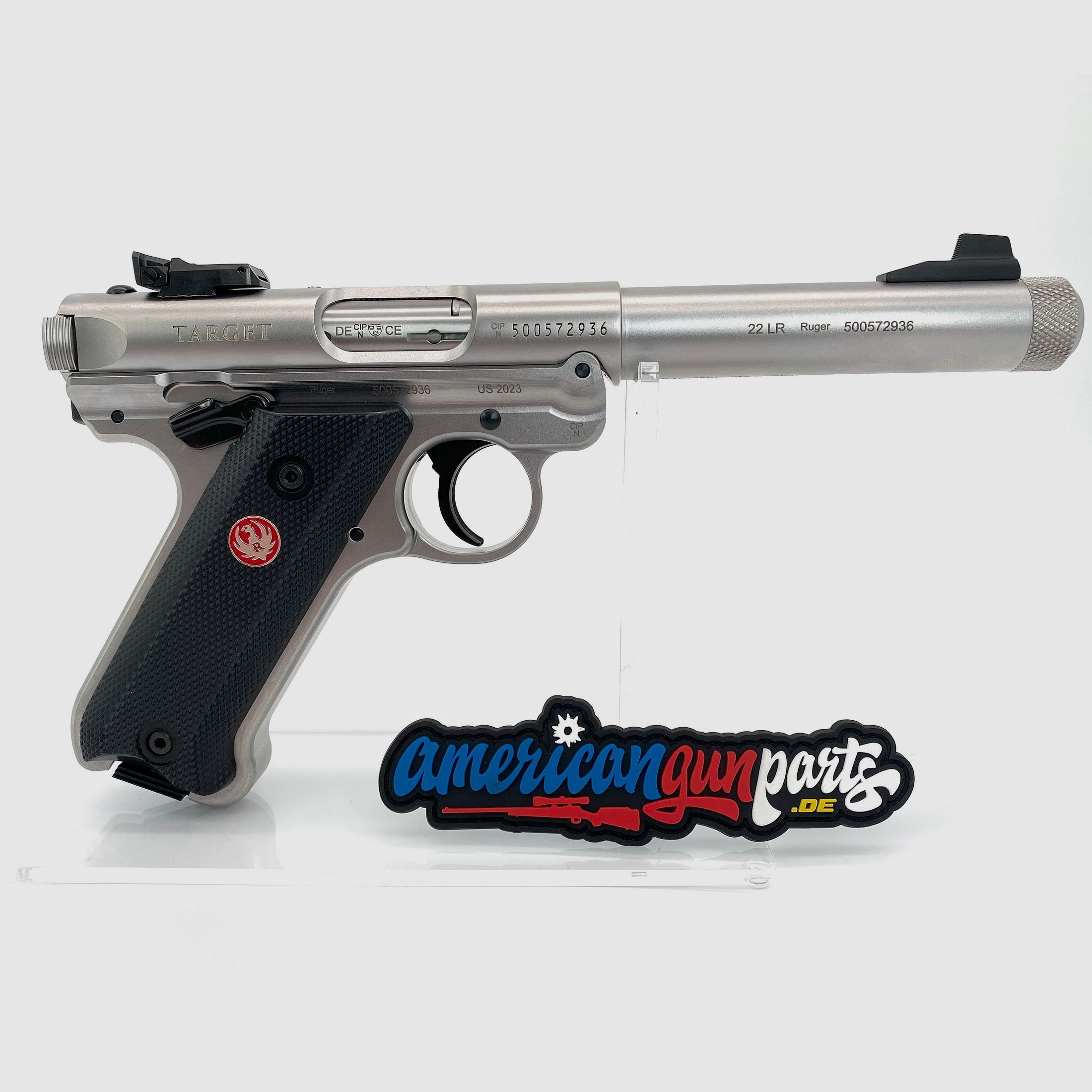 Ruger Mark IV Target - 5,5" Edelstahl, Gewindelauf