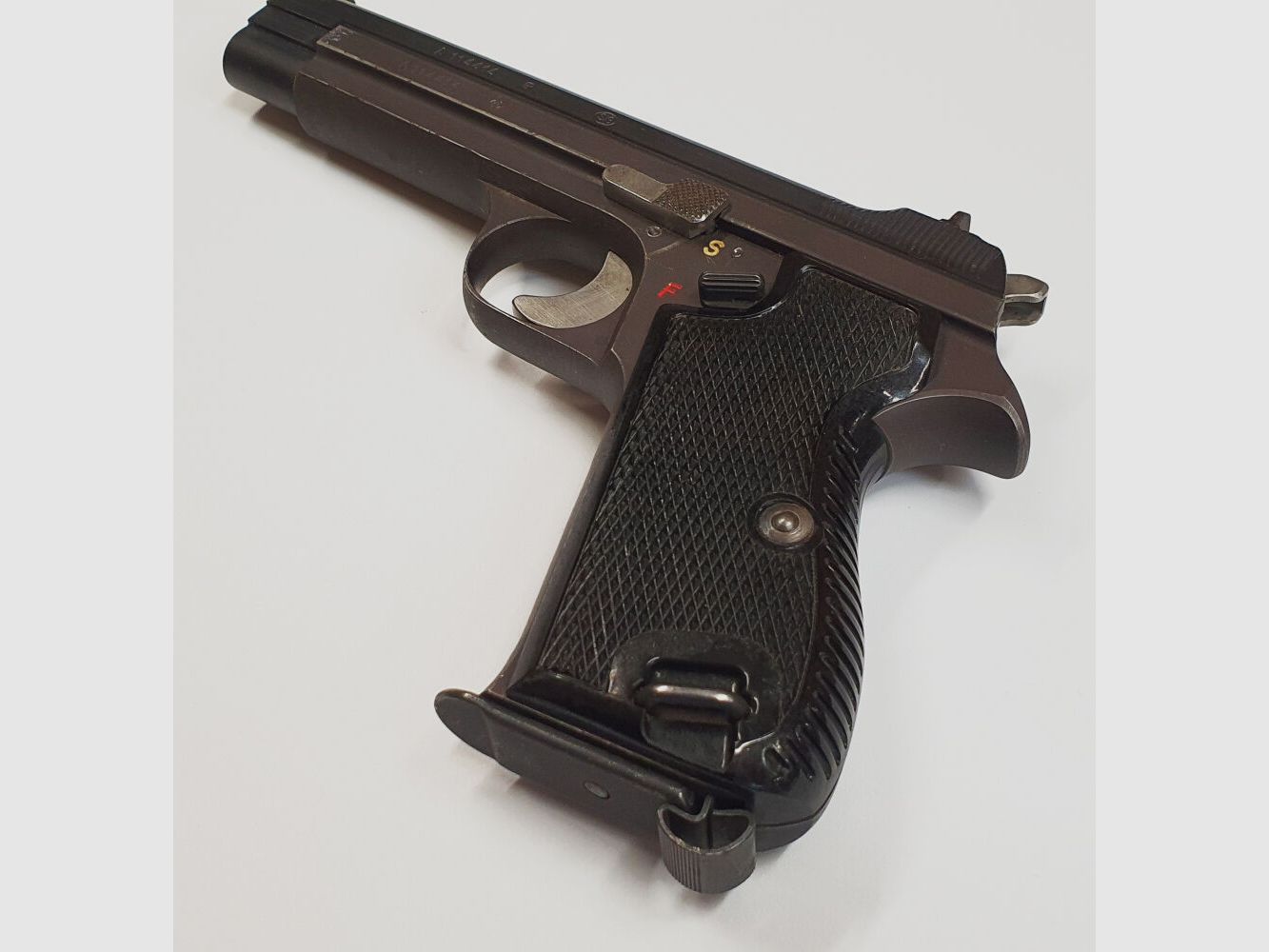SIG Pistole SIG P210-2 im Kaliber 9mm Luger (9x19) Inkl. Holster und Reservemagazin,MADE IN SWITZERLAND