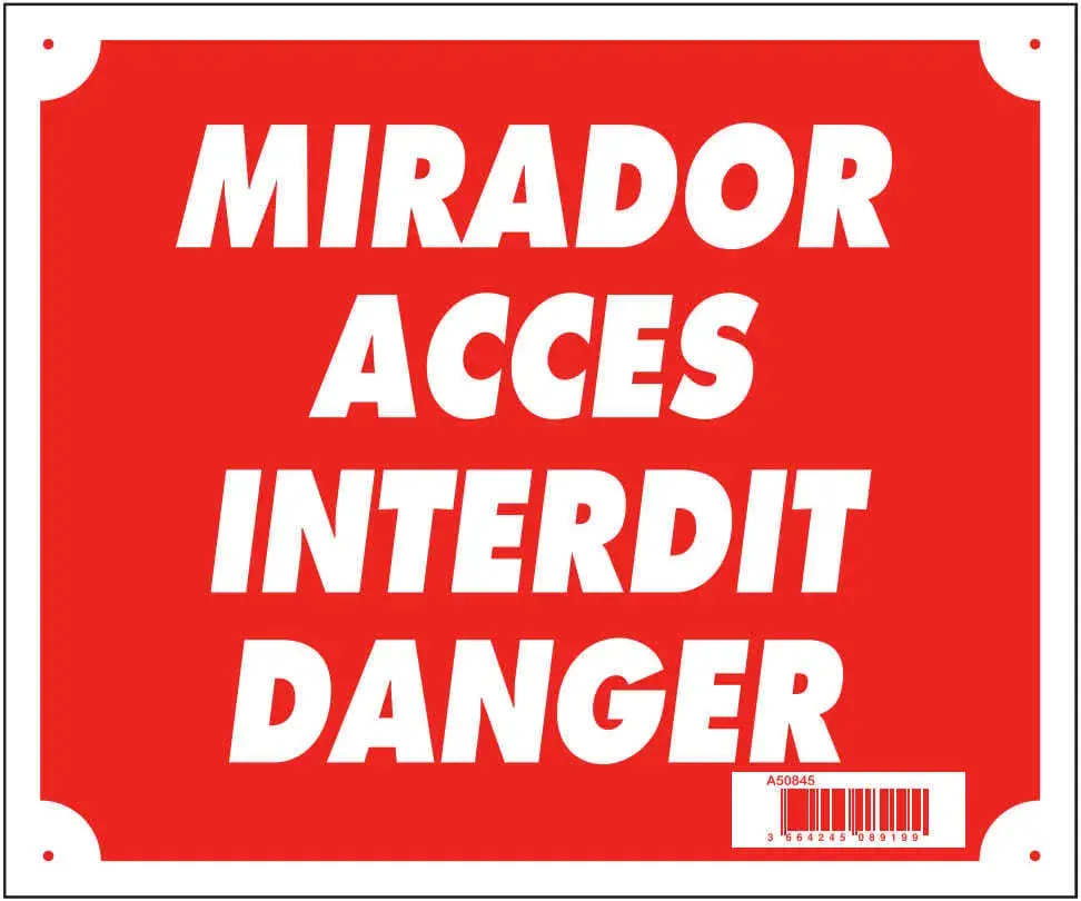Sichtschutz Mirador Zutritt Verboten Gefahr Rot, Bild 2 von 2