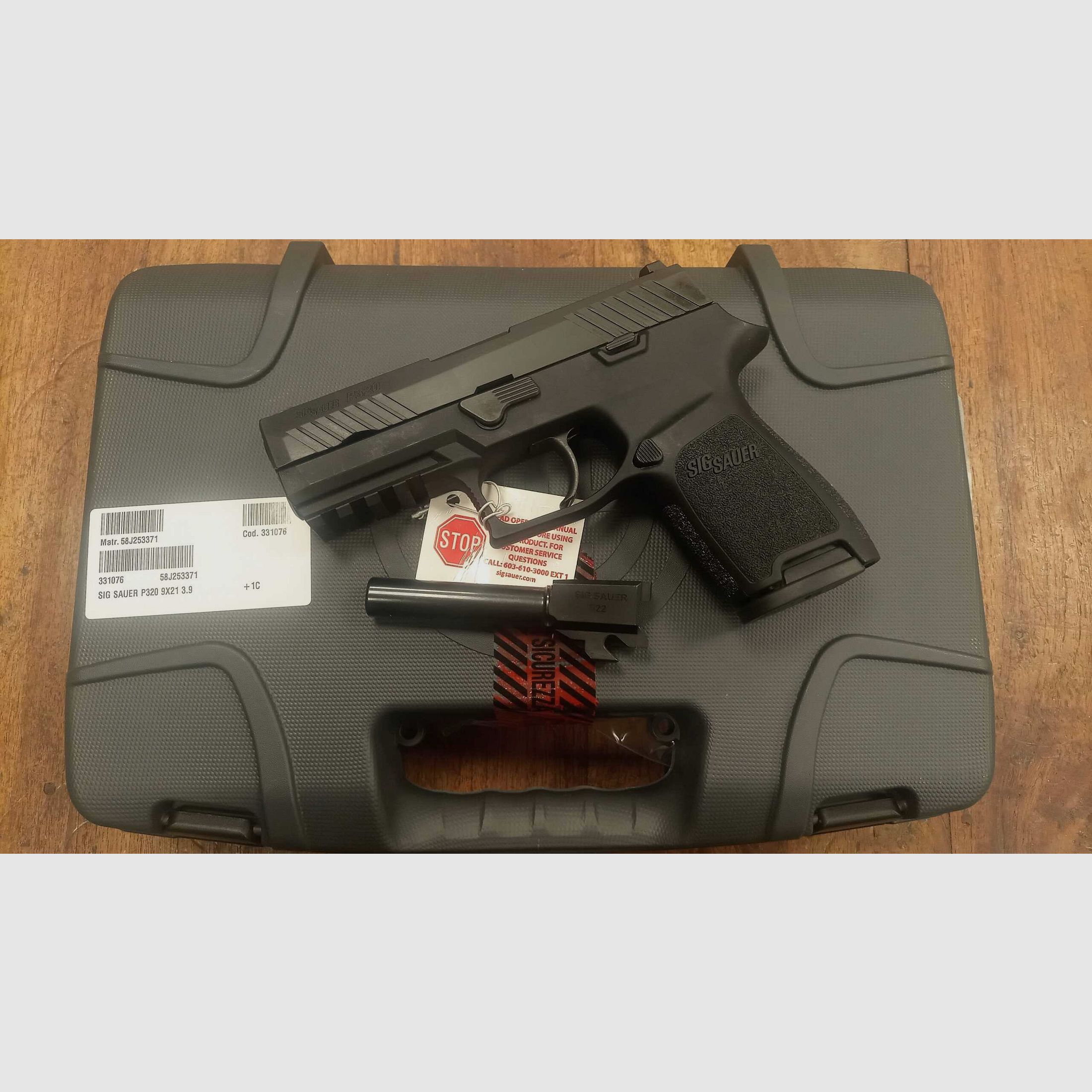 SIG SAUER P320 3,9″ DOPPELLAUF 9X21 9X19 * AUCH SPORTLICH !, Bild 1 von 3