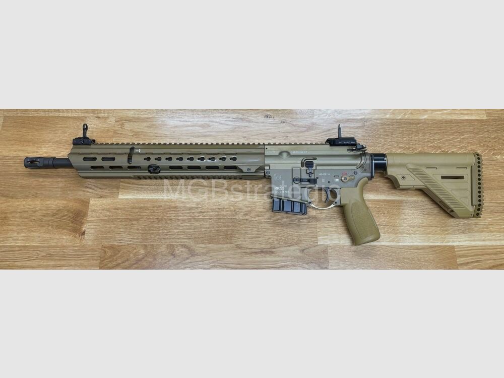 Heckler & Koch MR223 A3 Slim-Line 16,5" Lauf - halbautom. Büchse .223Rem langer Handschutz - Farbe sandfarben - sportlich zugelassen!